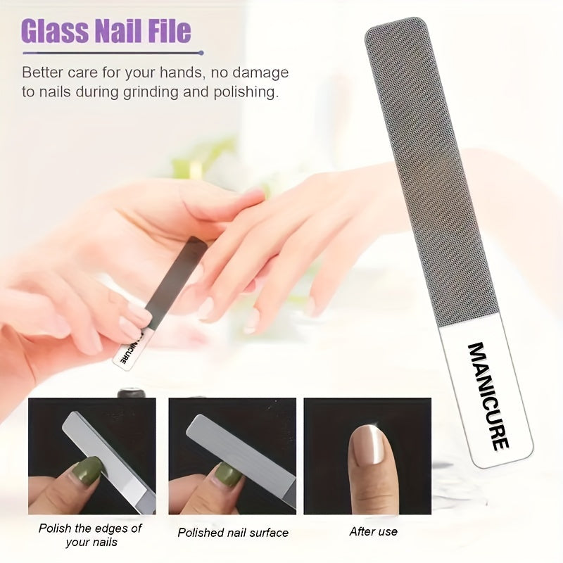 16-Piece Premium Stainless Steel Manicure & Pedicure Kit - Modern Style Nail Clipper Set with Straight Edge, Nail File, Ear Pick, Scissors - Professional Grooming Tools for Travel & Beauty Care