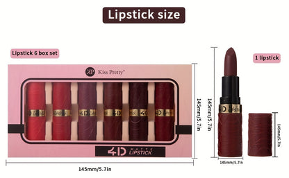6-color Waterproof Non-stick Lipstick Hot Deal Beauty Matte Lipstick Set