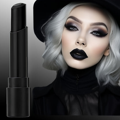 [Hot Selling] BEAUTY GLAZED 2pcs Dark Style Makeup Set - Matte Black Lipstick & Long-Lasting Waterproof Eyeliner, Perfect for Halloween & Smoky Looks