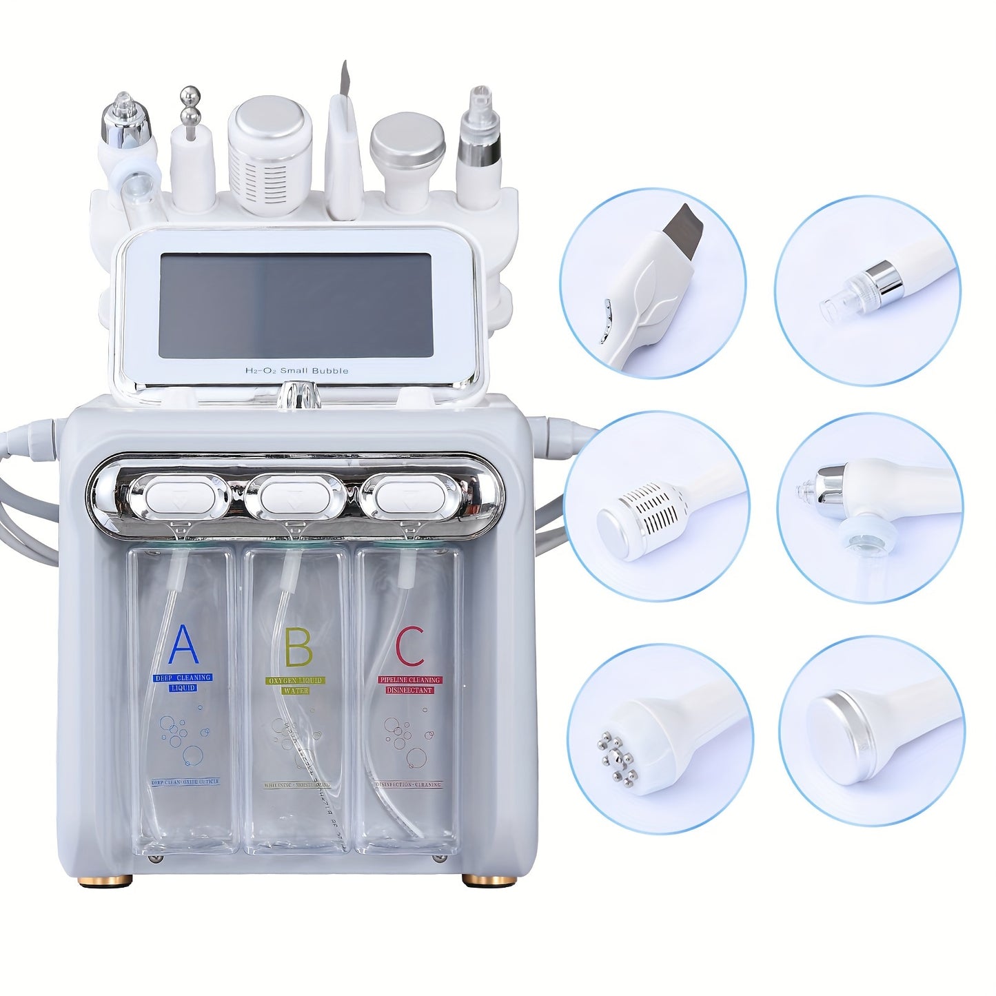 6-in-1 H2O2 Beauty Skin Cleaning Hydrogen-Oxygen Facial Machine, Facial Care Machine, Homeuse Beauty Instrument