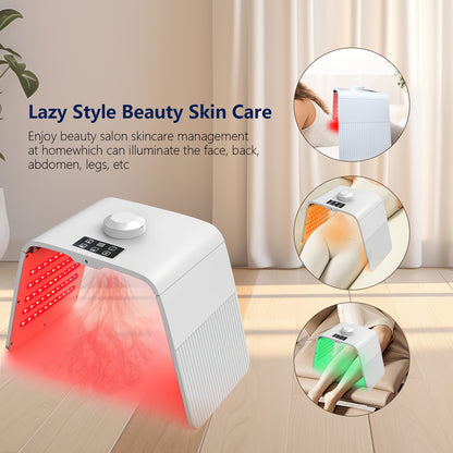 Facial Mask Instrument Seven color folding face hydration spray instrument Steaming face machine Photodynamic LED beauty instrument Christmas gift, Valentine's Day gift, Mother's Day gift, birthday gift, girlfriend, female gi