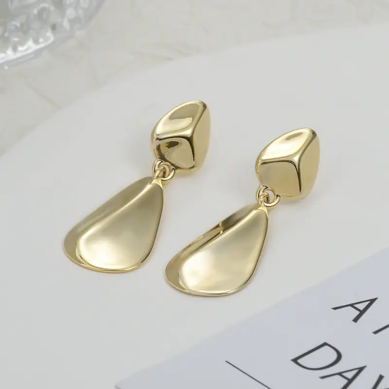 Geometric Color Block Earrings - Creative Student Jewelry