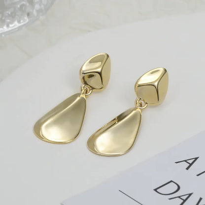 Geometric Color Block Earrings - Creative Student Jewelry