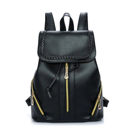 Travel Backpack Leather Bag