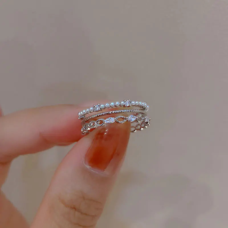 Light Luxury Zircon Retro Intersection Jewelry