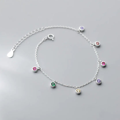 Elegant Round Geometric Stone Tassel Hand Jewelry
