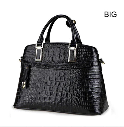 Stylish Genuine Leather Women's Crocodile Shell Bag