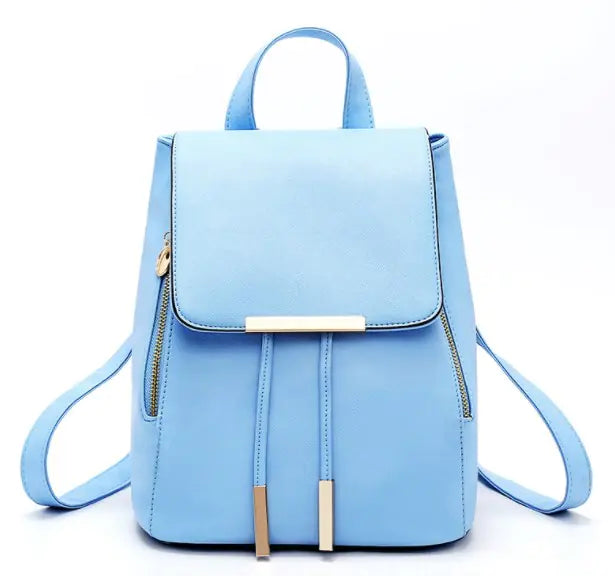 Travel Backpack Leather Bag