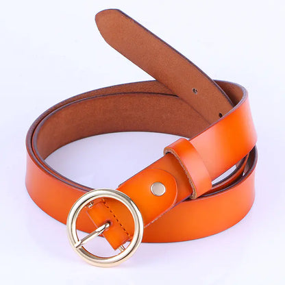 New Women's Fashion Vintage Genuine Leather Belt